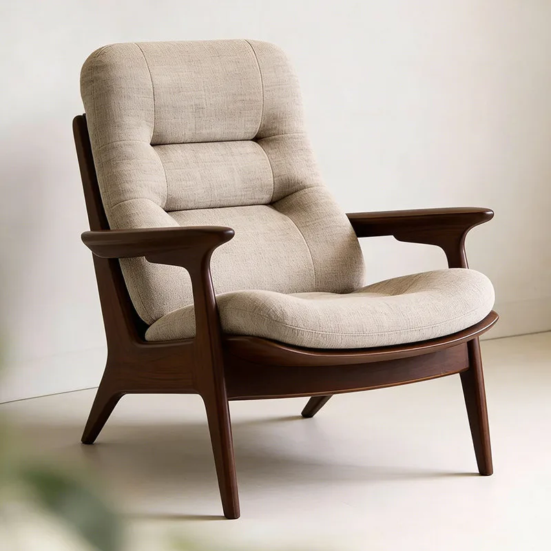 JP Luxurious Solid Wood Single-person Sofa Chair