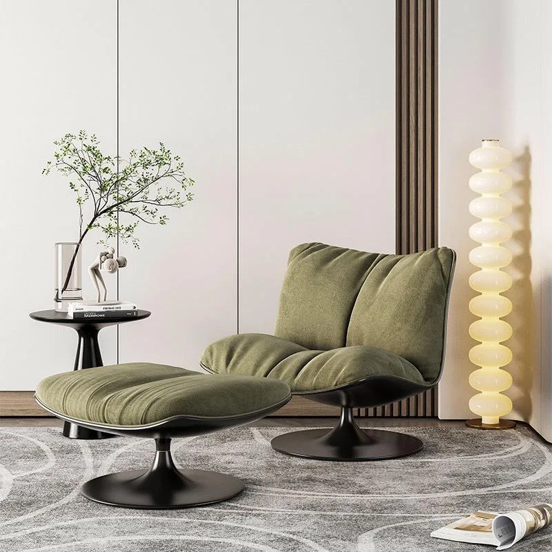 JP Luxury-sleek Italian-style Velvet Sofa Armchair, Suitable