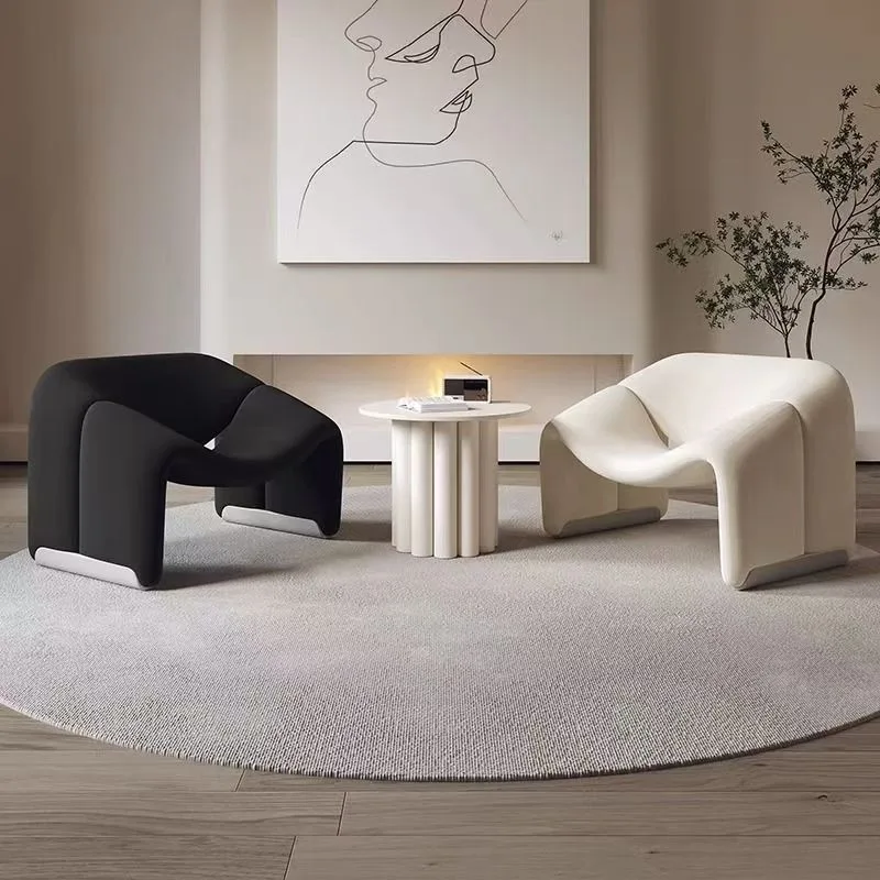 JP Modern Cream-colored Style Smiling Chair - photo 2
