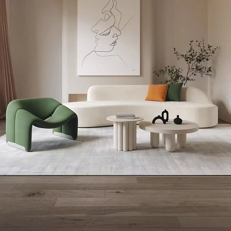 JP Modern Cream-colored Style Smiling Chair - photo 3