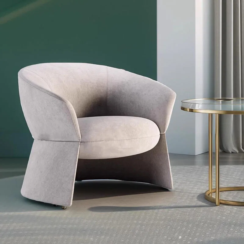 JP Modern Designer Armchair, Cotton and Linen photo 3