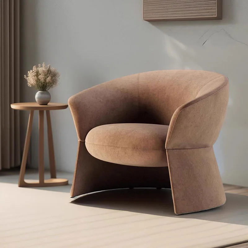 JP Modern Designer Armchair, Cotton and Linen