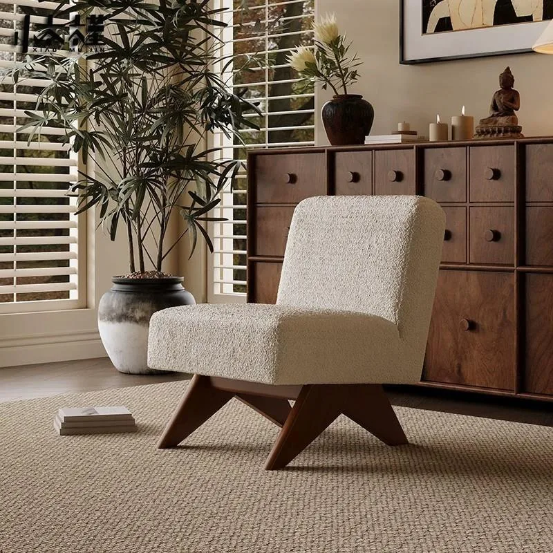JP Modern Durable Leisure Armless Velvet/Fabric/Leather Lounge