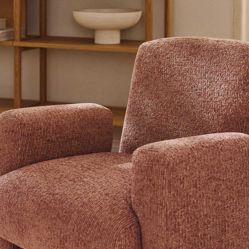 JP Modern Fabric Accent Armchair with Thick photo 3