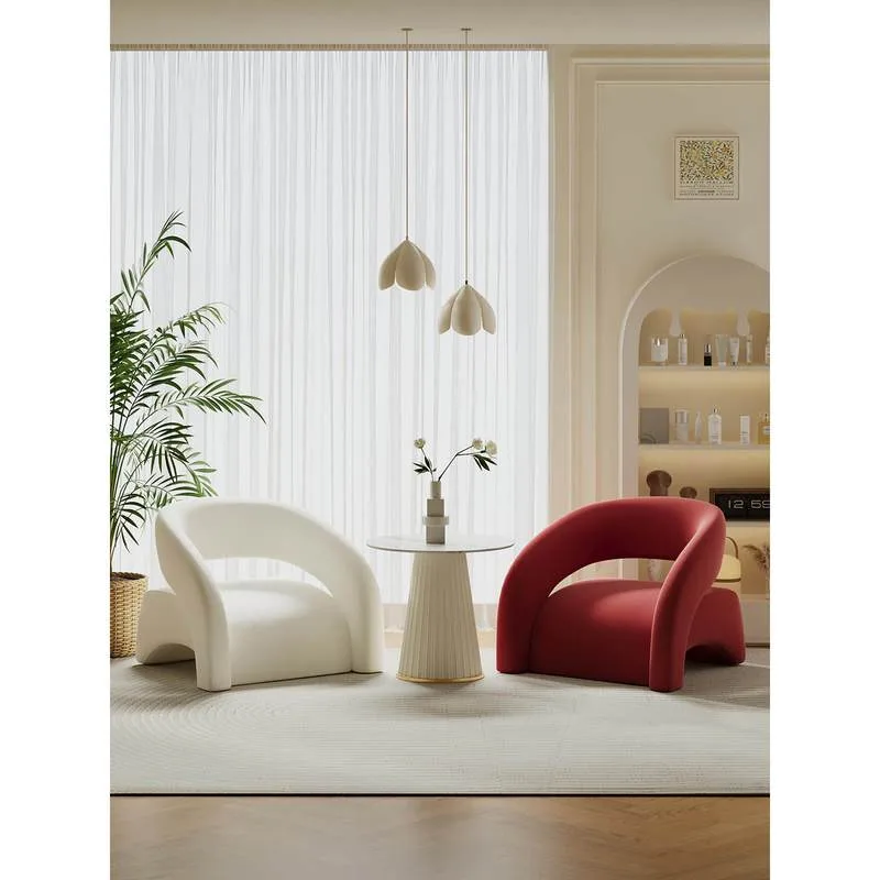JP Modern Luxurious Armchair, Wooden Leisure Sofa photo 3
