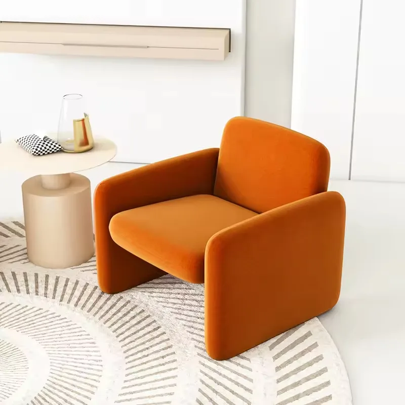 JP Modern Luxury Metal Fabric Leisure Sofa