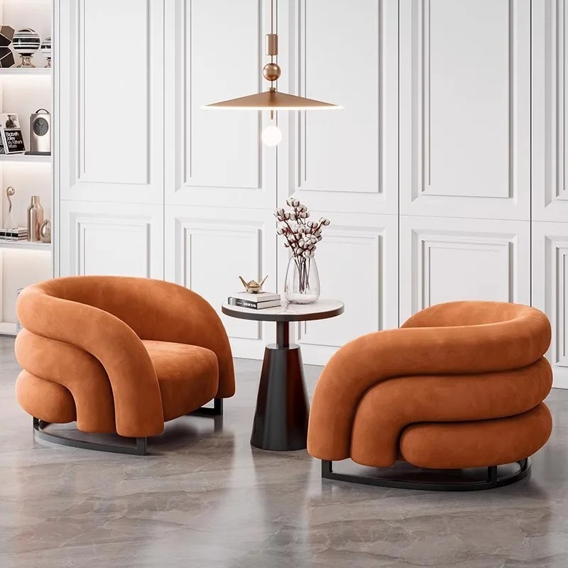 JP Modern Luxury Velvet Leisure Sofa Chair