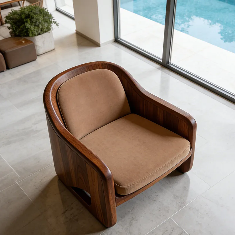 JP Modern Solid Wood Living Room Single-person photo 3