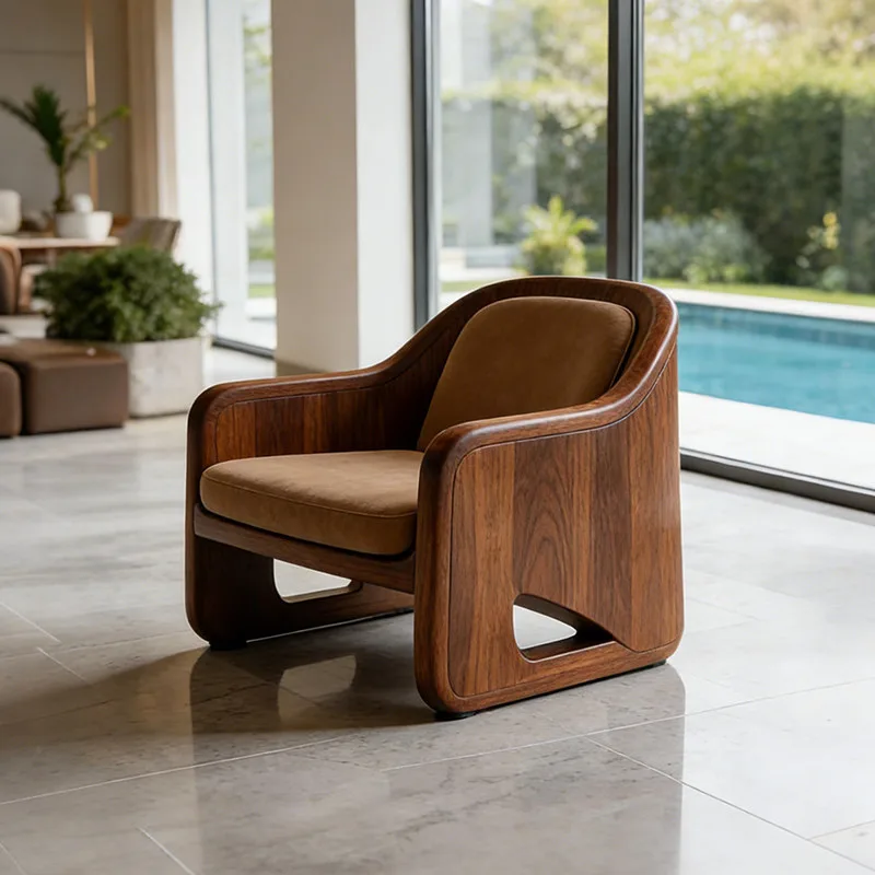 JP Modern Solid Wood Living Room Single-person