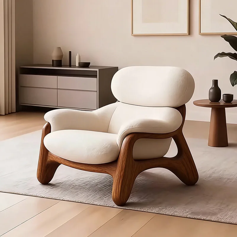 JP Modern Solid Wood Midcentury Leisure Recliner
