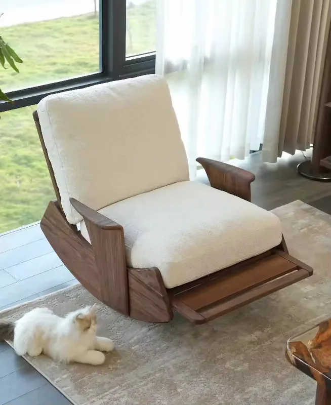 JP Modern Style Solid Wood Leisure Chair,