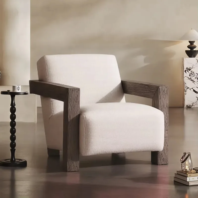 JP Nordic Minimalist Designer Armchair with Solid