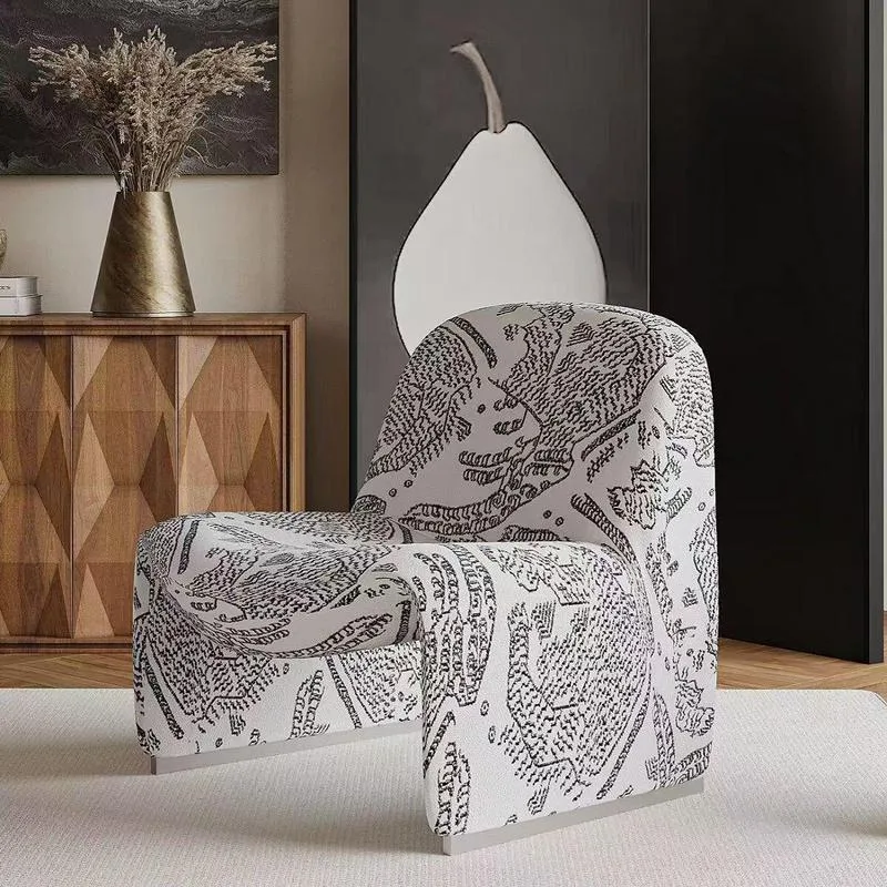 JP Nordic Minimalist Single Armchair with Red photo 3