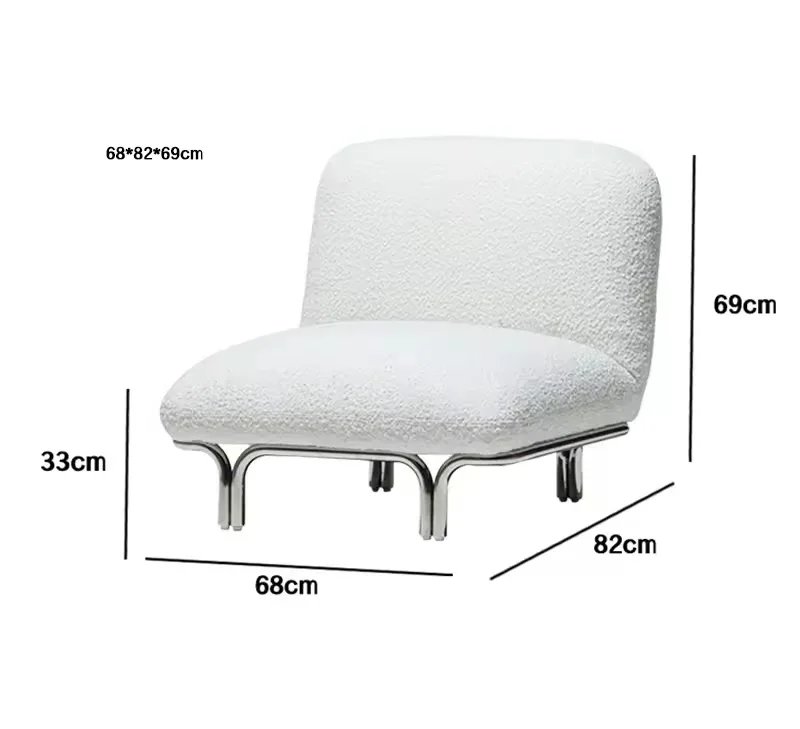 JP Nordic Modern Minimalist square Lounge Chair, photo 3