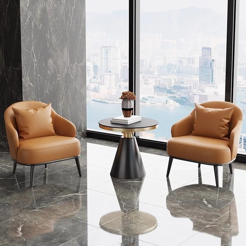 JP PU Leather Leisure Lounge Chair Set photo 3