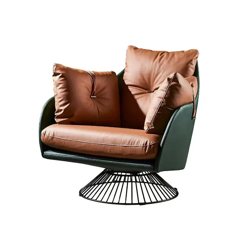 JP Single Modern Luxury Leather Outdoor Sofa