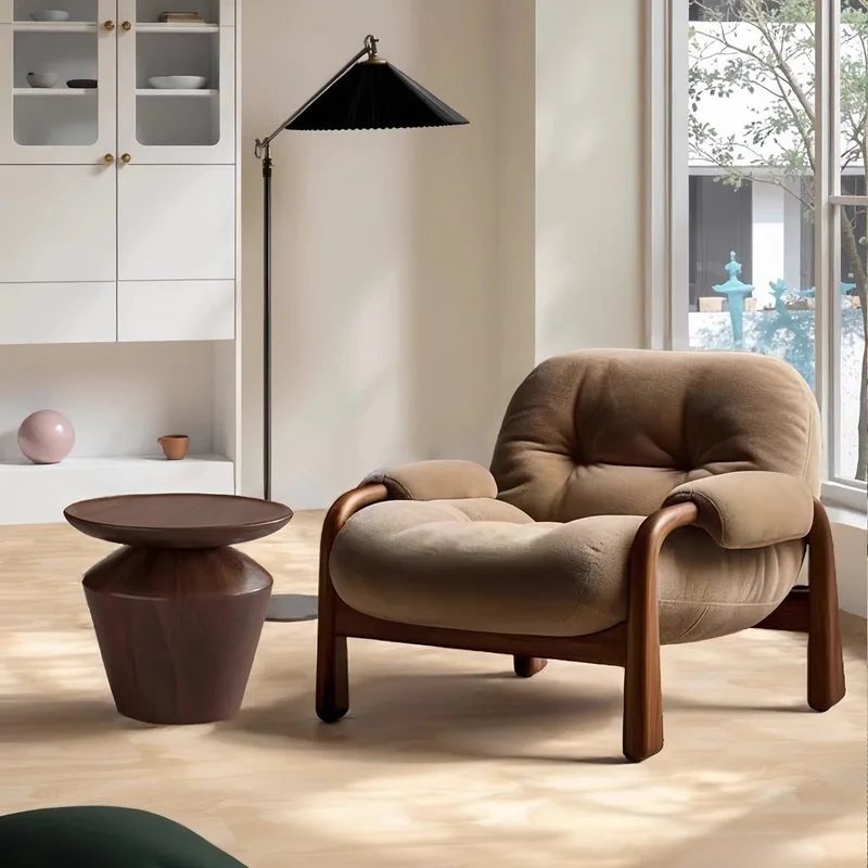 JP Solid-wood Single Armchair Mid-century-inspired Designer Lounge