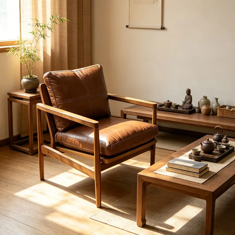JP Solid Wood Sofa Chair Top Layer photo 2