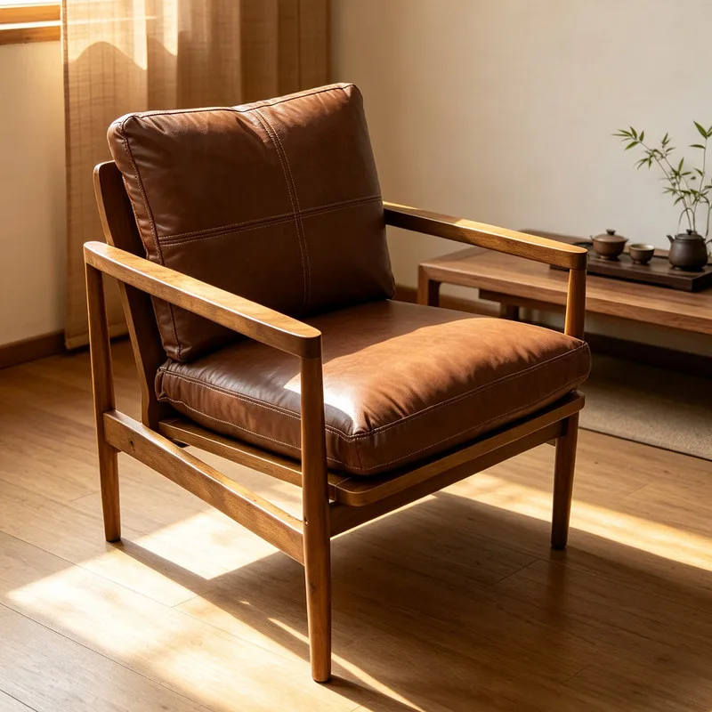 JP Solid Wood Sofa Chair Top Layer