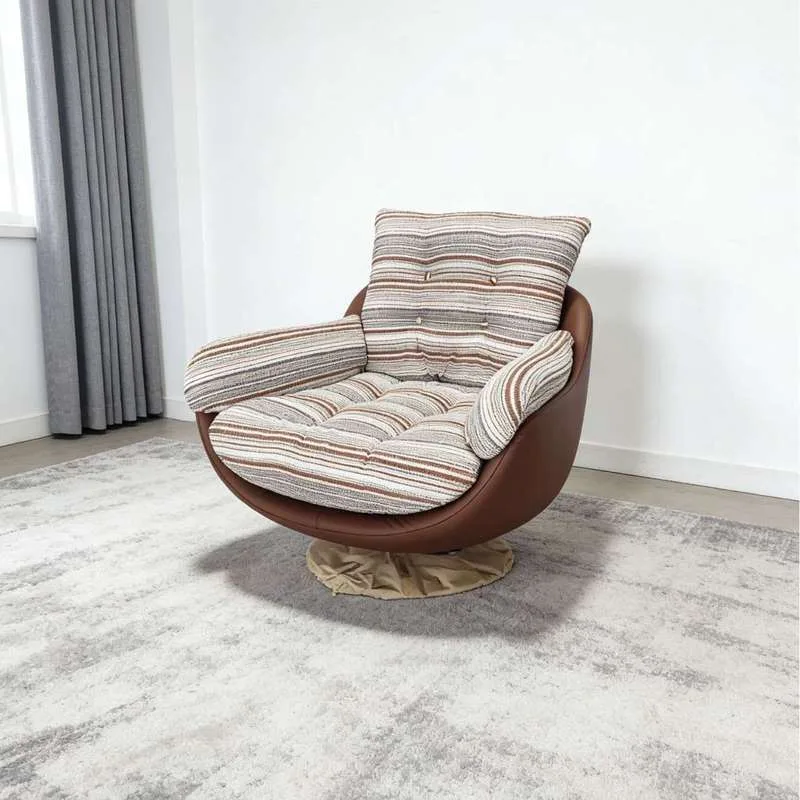 JP Vintage Style Metal Swivel Sofa Chair photo 2