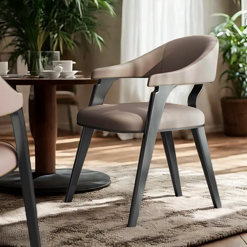JP Custom Luxury Stainless Steel Leather Dining