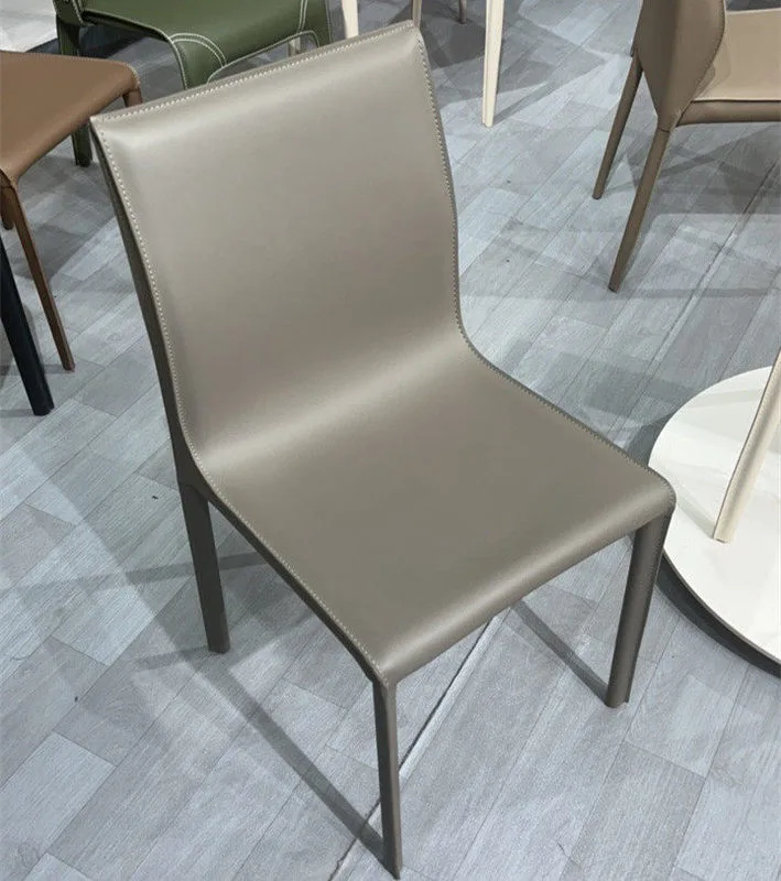 JP Italian Saddle Leather Nordic Dining Chair photo 2