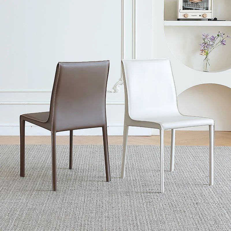 JP Italian Saddle Leather Nordic Dining Chair photo 3