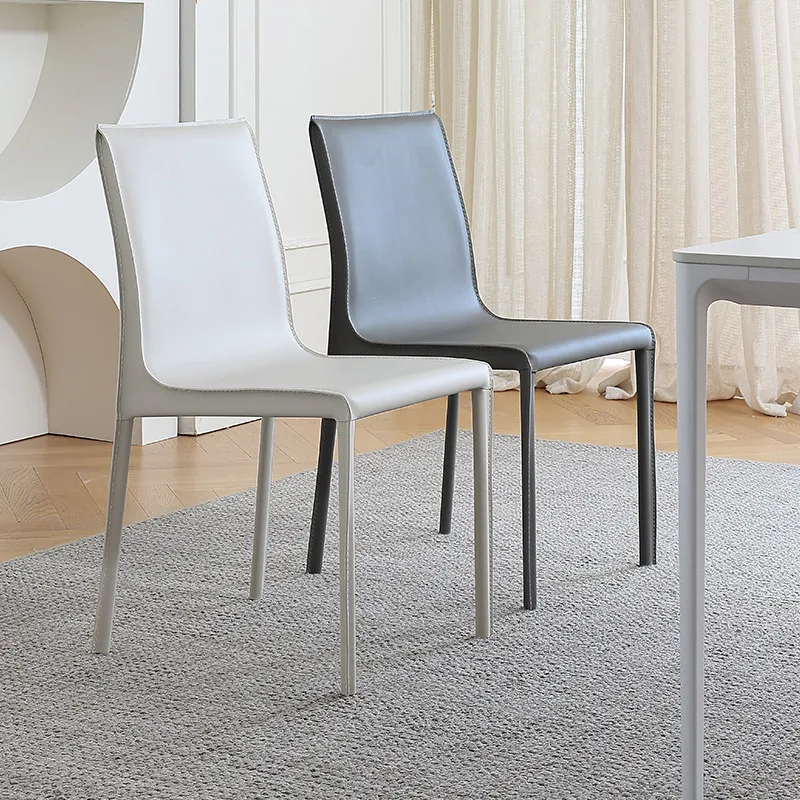 JP Italian Saddle Leather Nordic Dining Chair
