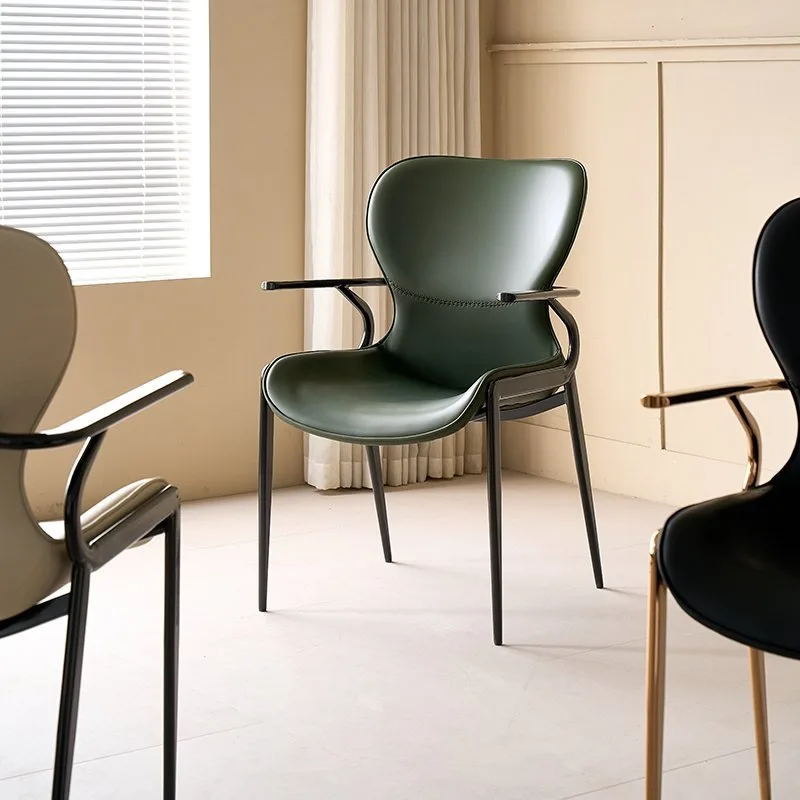 JP Modern Design Saddle Leather Cafe Dining photo 2