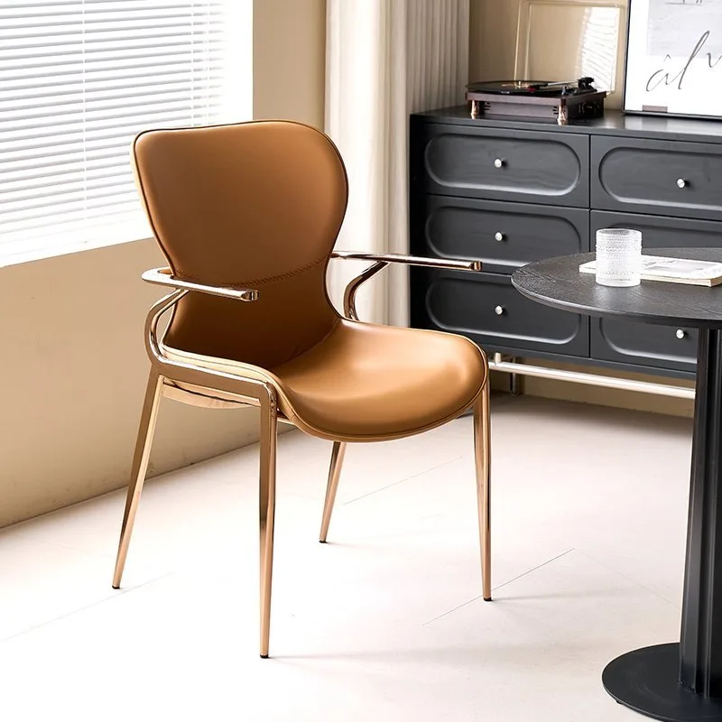 JP Modern Design Saddle Leather Cafe Dining photo 3