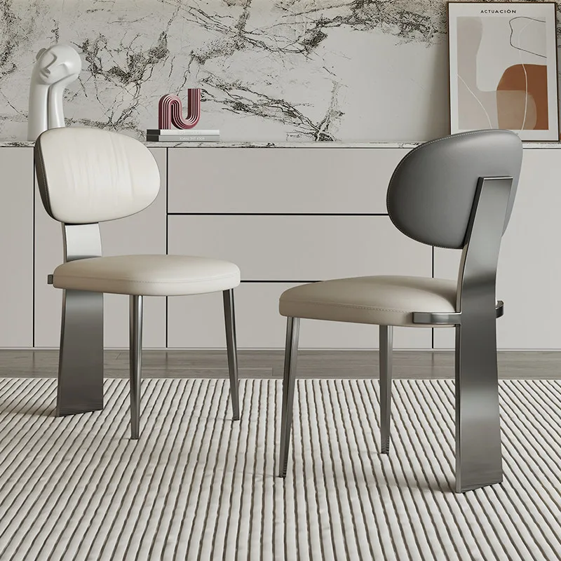 JP Modern Luxury Stainless Steel Dining Chair