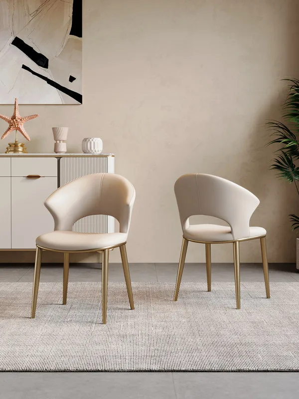 JP Modern Simple Stainless Steel Dining Chair
