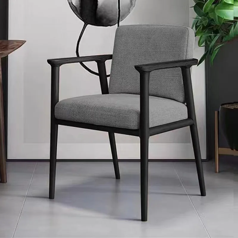 JP New Chinese Solid Wood Frame Leisure photo 3
