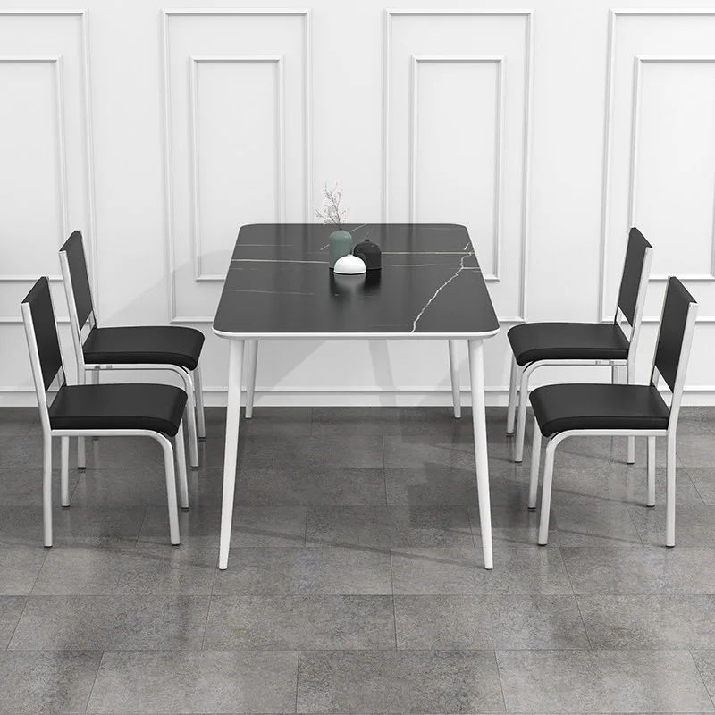 JP Stainless Steel Backrest Dining Chairs Simple photo 2