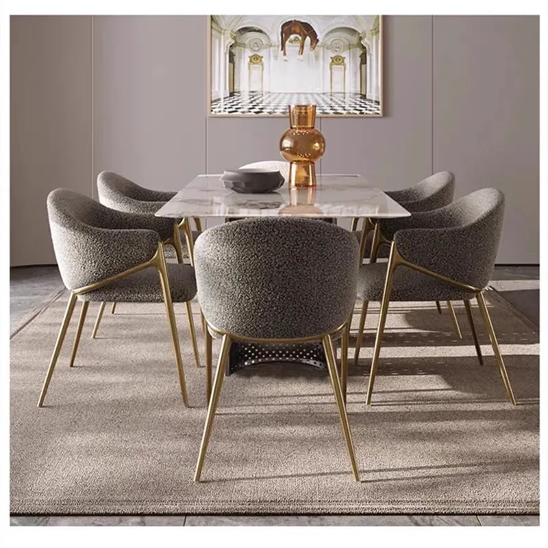 JP Wholesale Luxury Modern Velvet Dining Chair photo 3