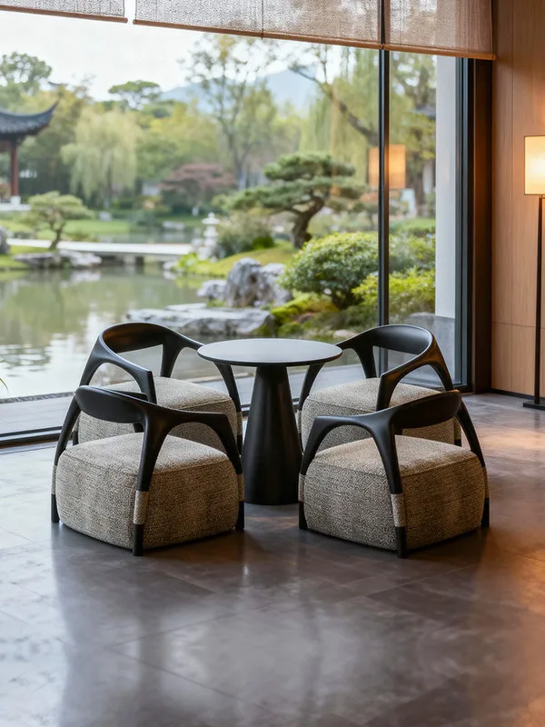 JP American-style Modern Living Room Fabric Sofa photo 2