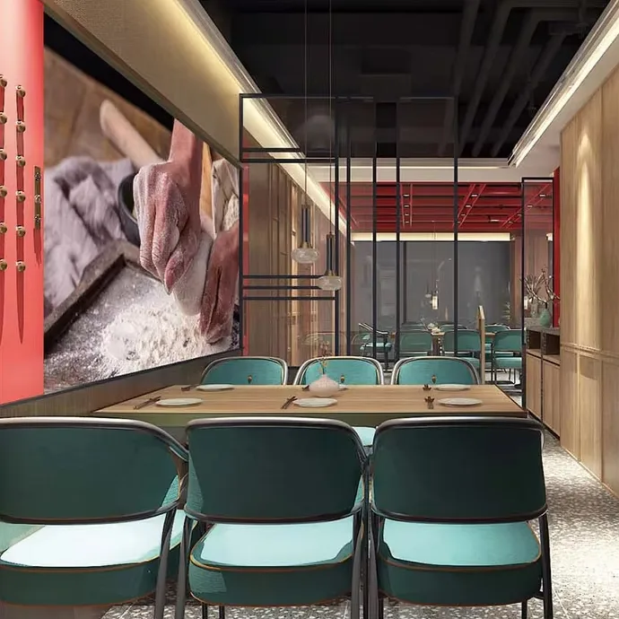 JP Factory Modern Restaurant Booth Seating Wood