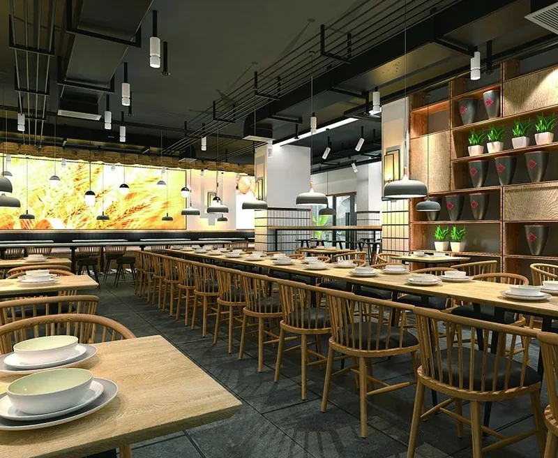 JP Factory Modern Solid Wood Style Cafe photo 3