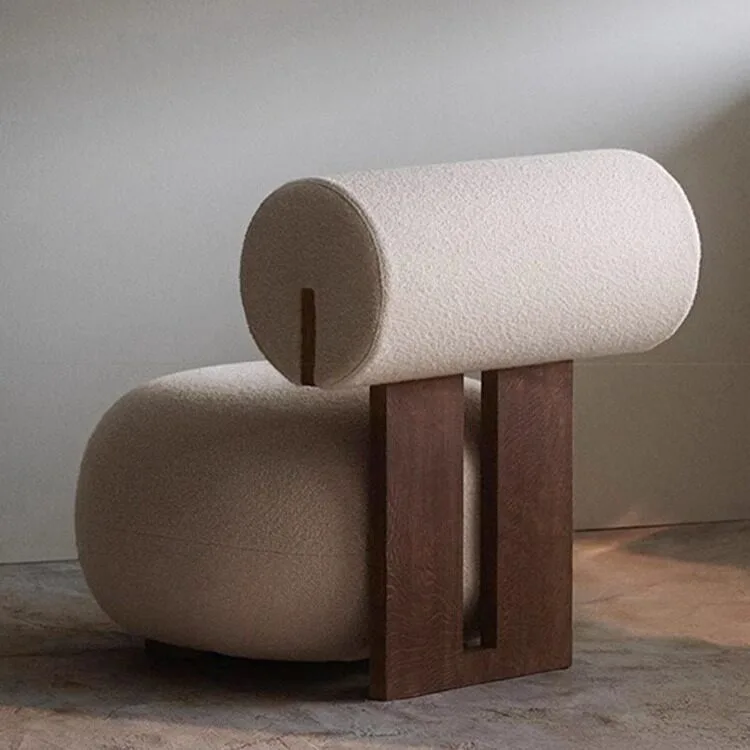 Nordic Solid Wood Sofa Chair Modern Minimalist photo 2