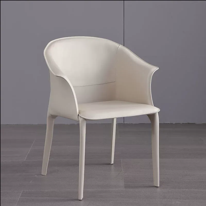 JP Minimalist Leather Dining Chair Light Luxury photo 2