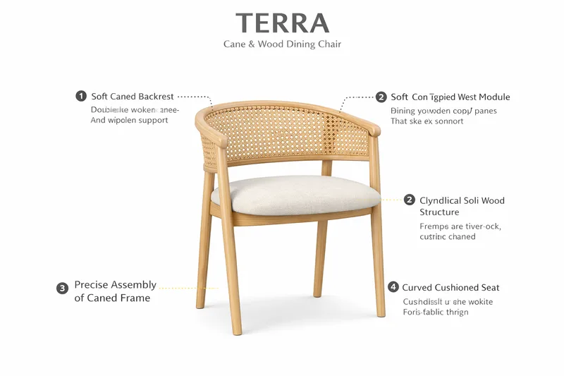 JP Dining Room Furniture Restaurant Chair Solid photo 2