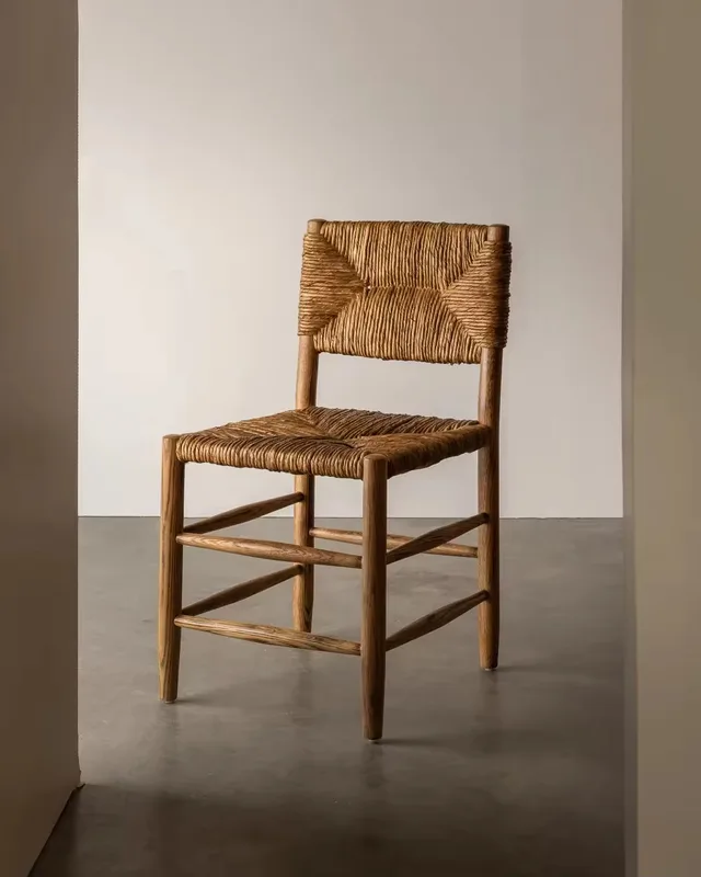 JP Factory Natural Grass Rattan Dining Chair