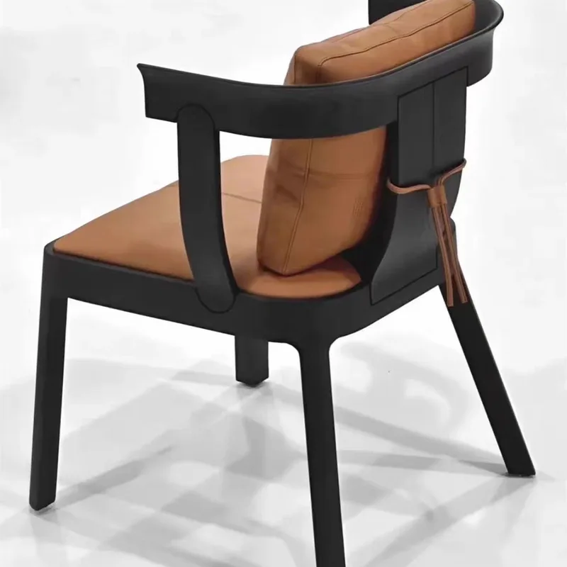 JP French Retro Solid Wood Dining Chair photo 3