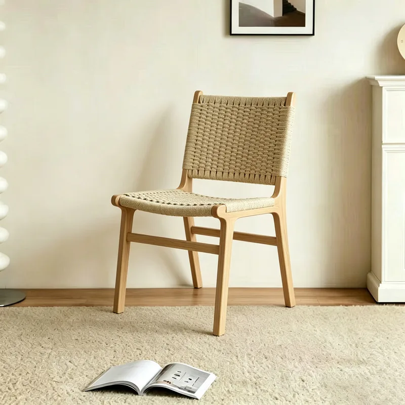 JP Guangdong Elegant Dining Chairs Wicker Wood photo 3