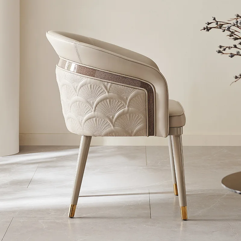 JP Italian Minimalist Luxury High-end Soft-back Chair, photo 2