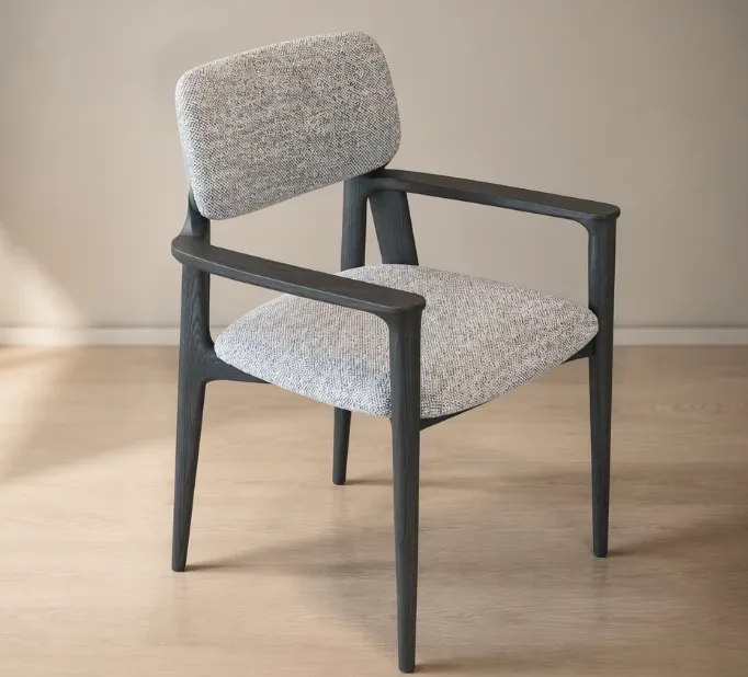 JP Italian Minimalist Modern Vintage-style Black Dining