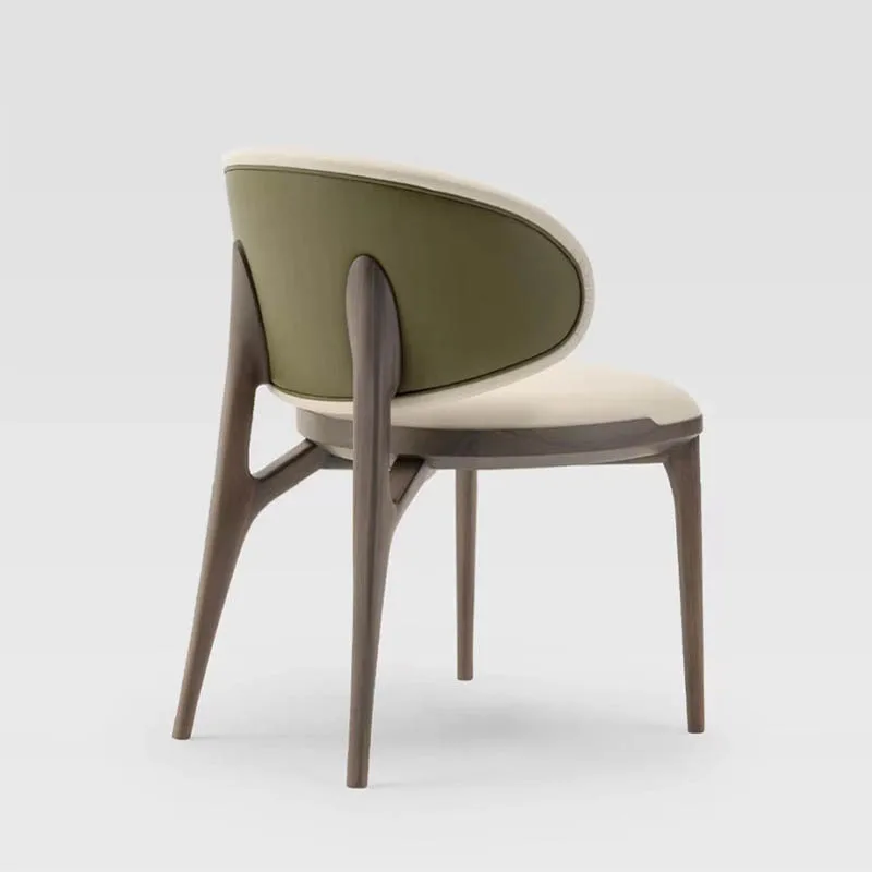 JP Italian Style Minimalist Solid Wood Leather Upholstered photo 2