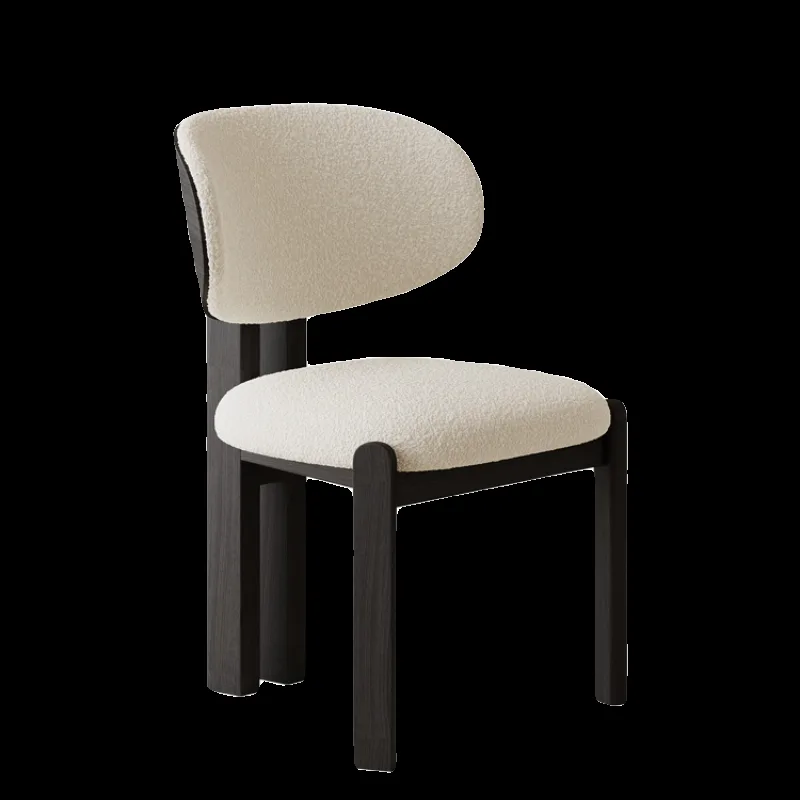 JP Lamb Wool Style Modern Dining Chair