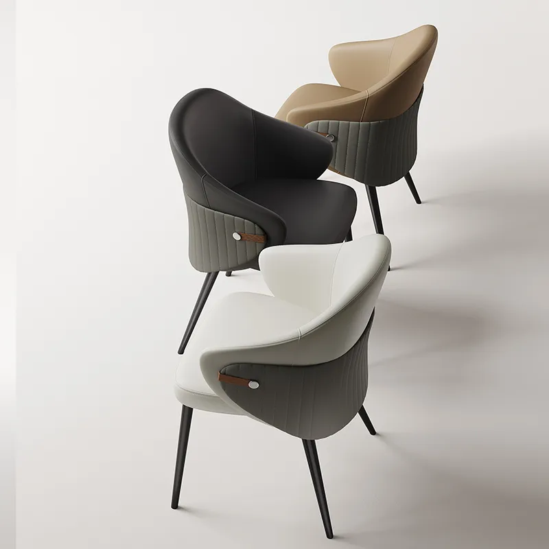 JP Light Luxury Italian Style Leather Armchair photo 2