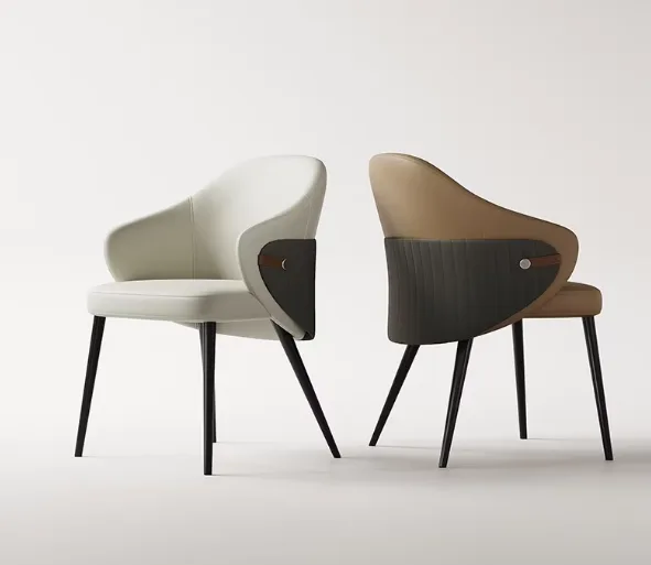 JP Light Luxury Italian Style Leather Armchair photo 3